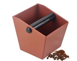 Koffiedikbakje - Koffiedikbak - Koffieaccessoires - Opvangbak voor koffiedik - ABS - Karamelkleur