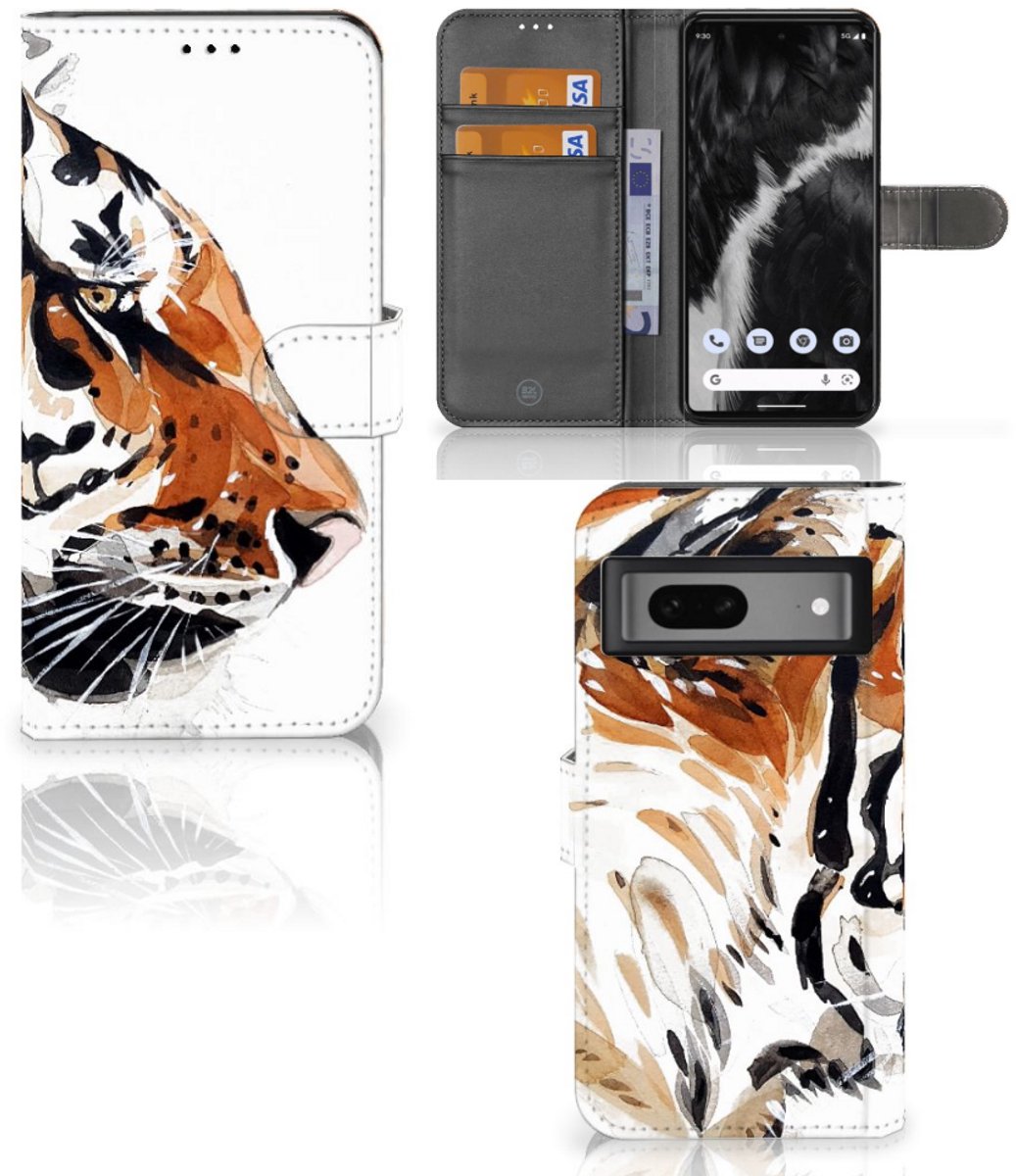Hoesje Google Pixel 7 Watercolor Tiger