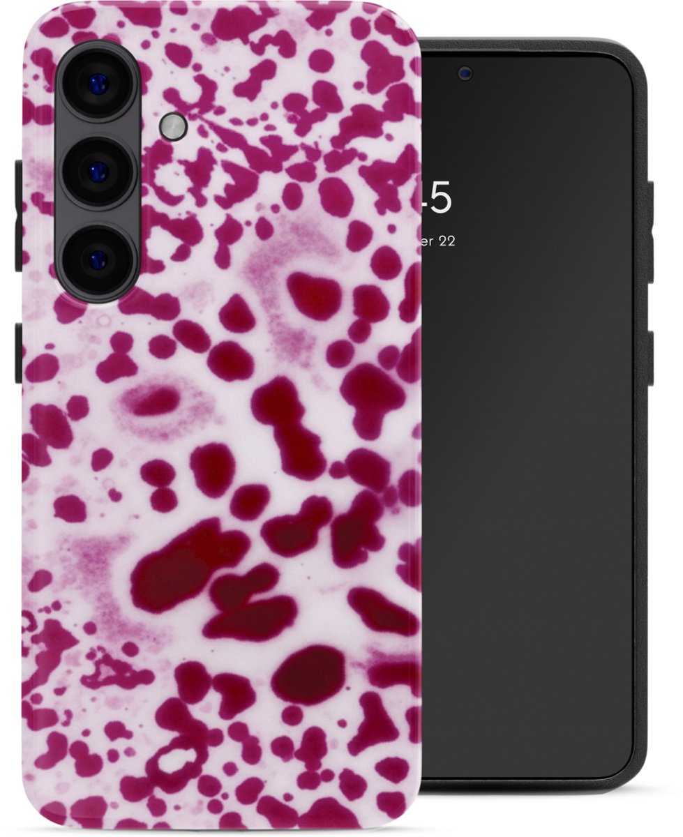 Selencia Hoesje - Geschikt voor Samsung Galaxy S24 - Backcover - Cosmic Orchid