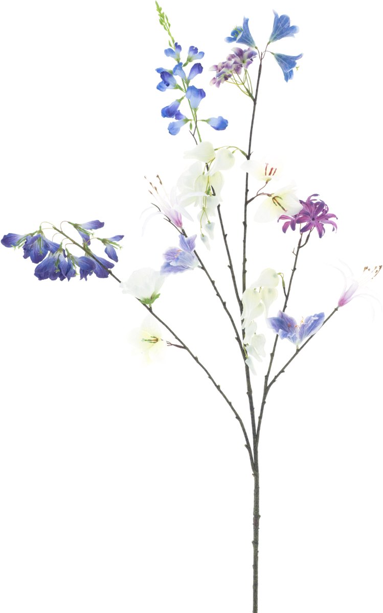 Buitengewoon Boet Kunstbloem Mixed Flower Blauw - 119 cm