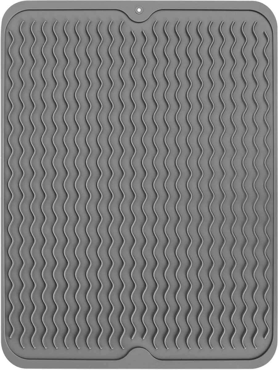 Siliconen Afdruipmat voor Servies en Gootsteen, Antislip 40 x 30 cm