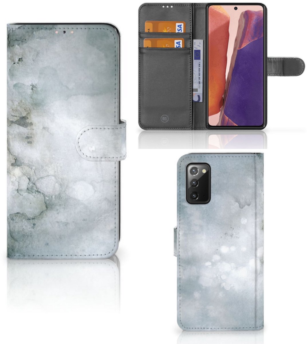 Hoesje Samsung Galaxy Note 20 Painting Grey