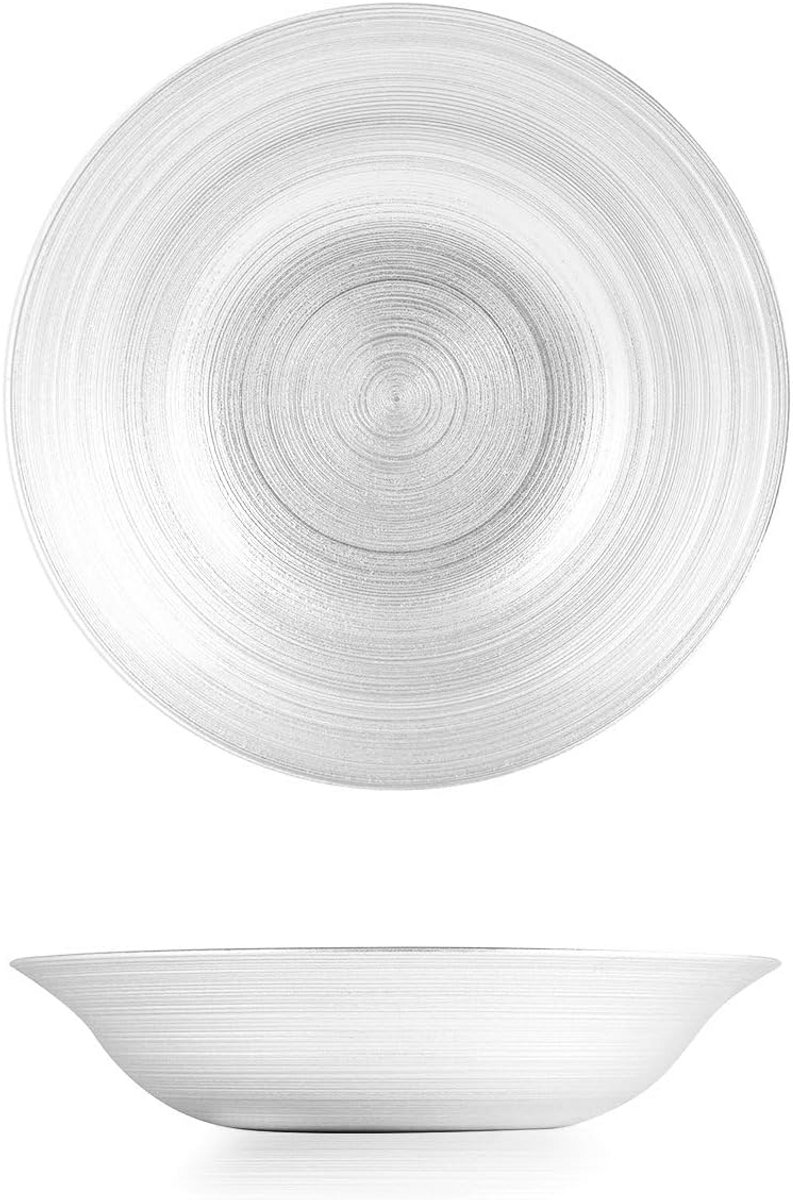 Set van 6 Soepborden van Glas - Cirkelvormig 22,5 cm