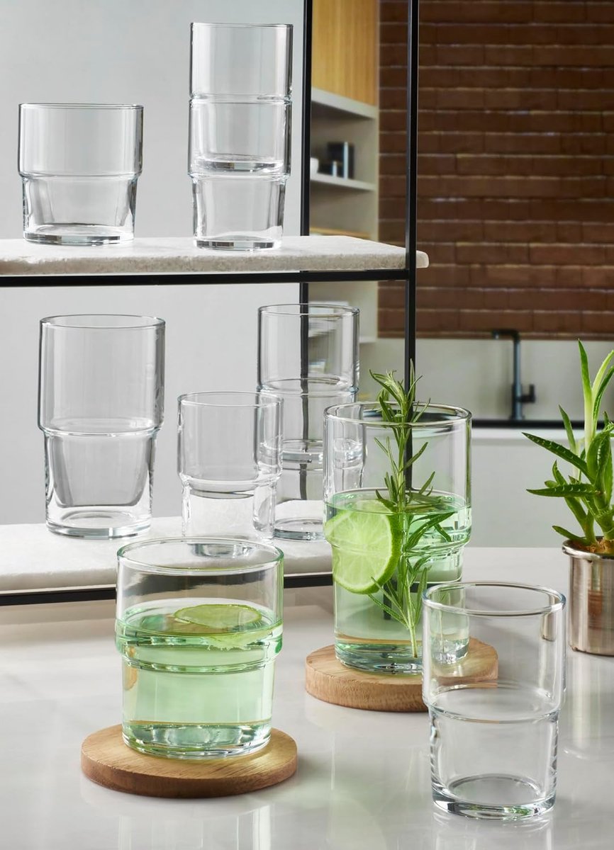 Waterglazen set van 6 - Trendy drinkglazen voor elke gelegenheid