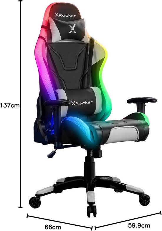 Ergonomische RGB Gaming Kantoorstoel met App-Gestuurde Lichteffecten — afbeelding 3