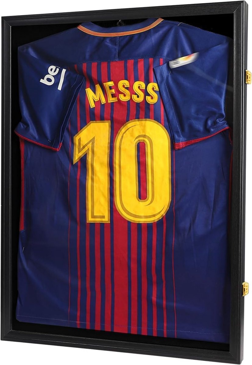 Jersey Display Case voor Sportshirts - Afsluitbare Vitrinekast met UV-bescherming