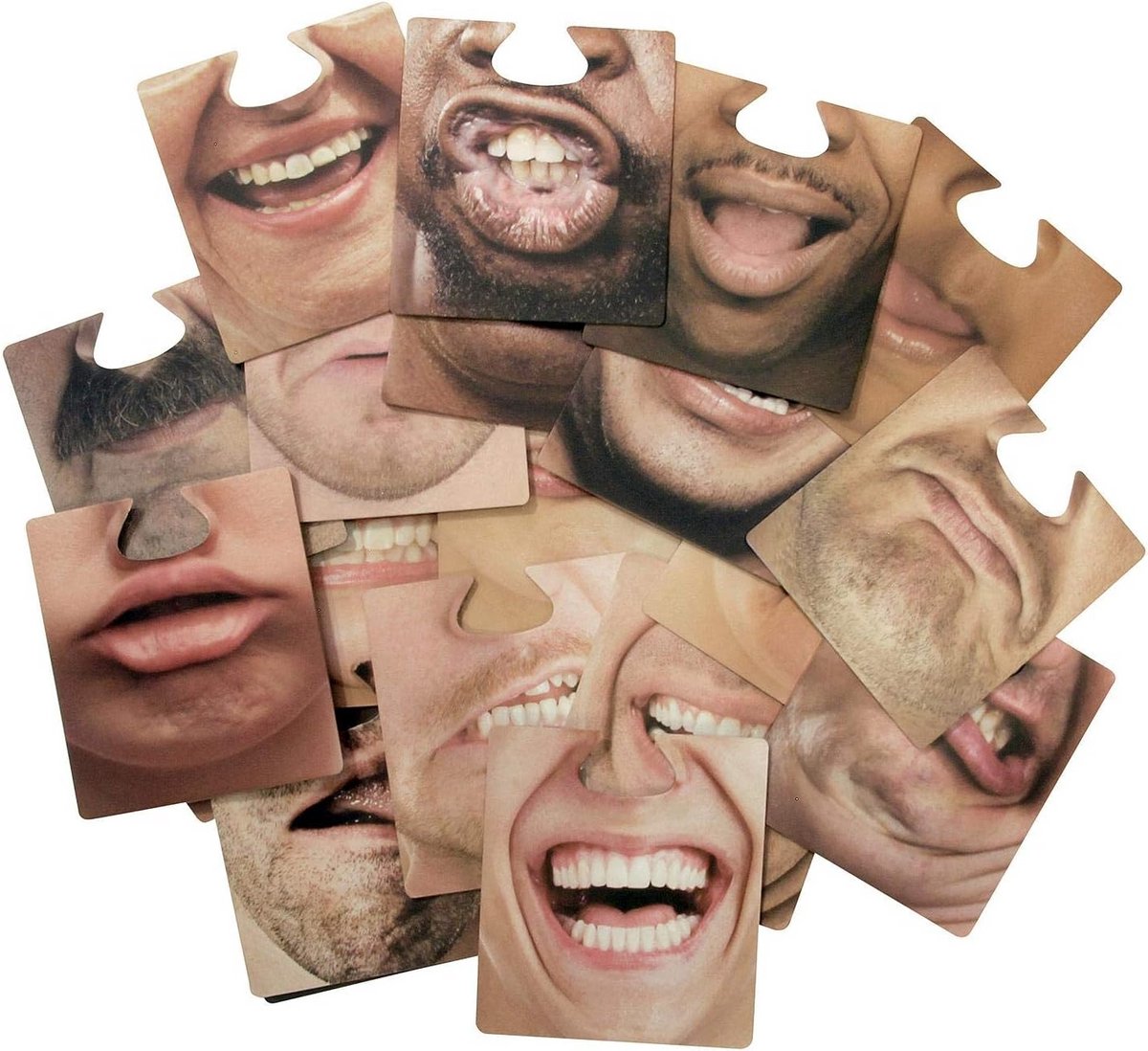 10x Grappige 3D Gezichtsbril Brilkoppen Feestartikelen Bieronderzetters