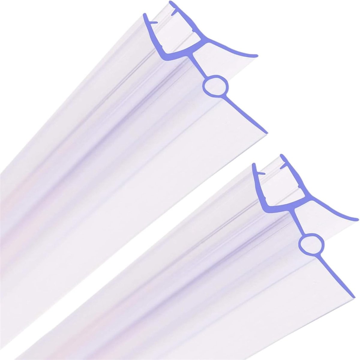 2x Stuks Douchedeur Afdichting Onderkant - 140cm Universeel Inkortbaar - Waterdichte Tochtstrip voor Glazen Douchedeuren