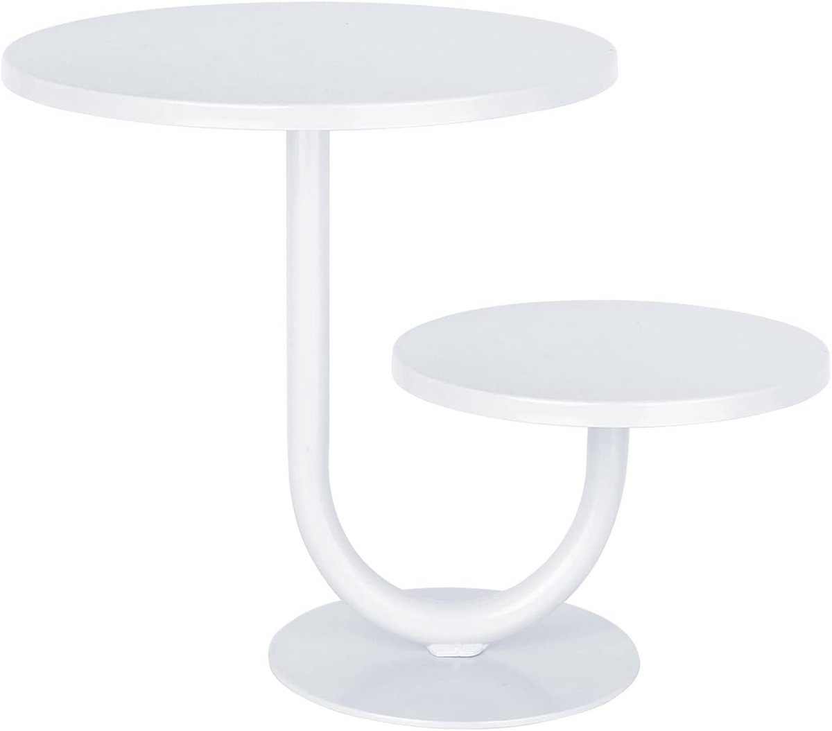 2-Tier Witte Cake Stand voor Verjaardagsfeest en Baby Shower