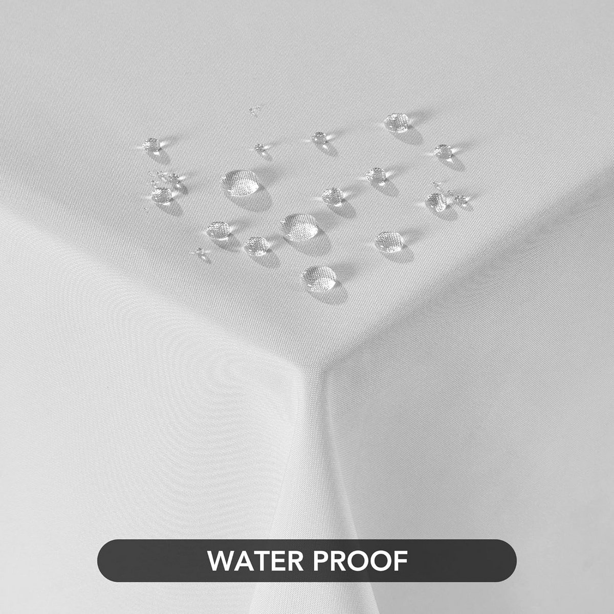 Waterproof Lichte Grijze Tafelkleed voor Binnen en Buiten - 130x160cm