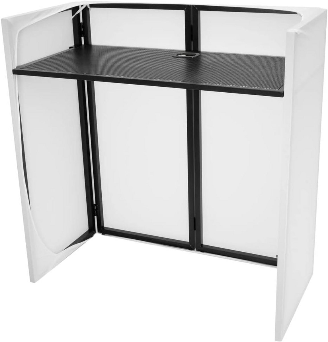 Compacte Mobiele DJ Stand met Cover - Lichtgewicht en Opvouwbaar