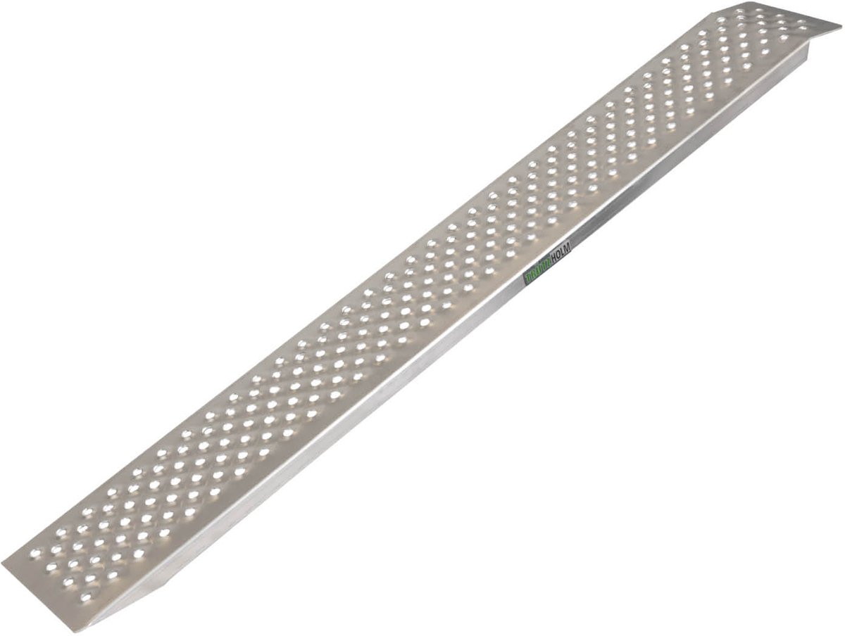 TRUTZHOLM 1 x aluminium oprijplaat 150 x 21,5 cm 200 kg antislip starre fietsoprijplaat Oprijplaat