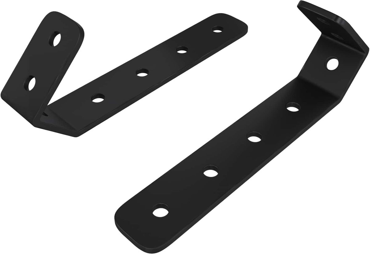 vidaXL - Haken - 2 - pcs - Zwart - M5 - x - 110 - mm - IJzer