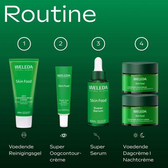 WELEDA Skin Food - Voedende Nachtcrème - Normale Tot Droge Huid - Regenereert & Herstelt De Huid - Stimuleert Celvernieuwing - Voedt En Hydrateert Intensief - 100% Natuurlijke Ingrediënten - 40ml