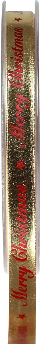 Kerstlint Vrolijk Kerstlint Rood Goud 10mm 20m