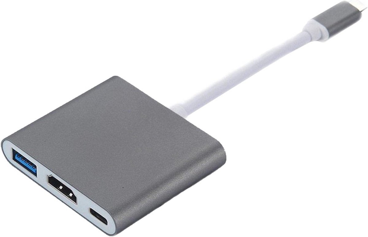 USB-C Hub met 4K HDMI, USB 3.0 en Type C Poort