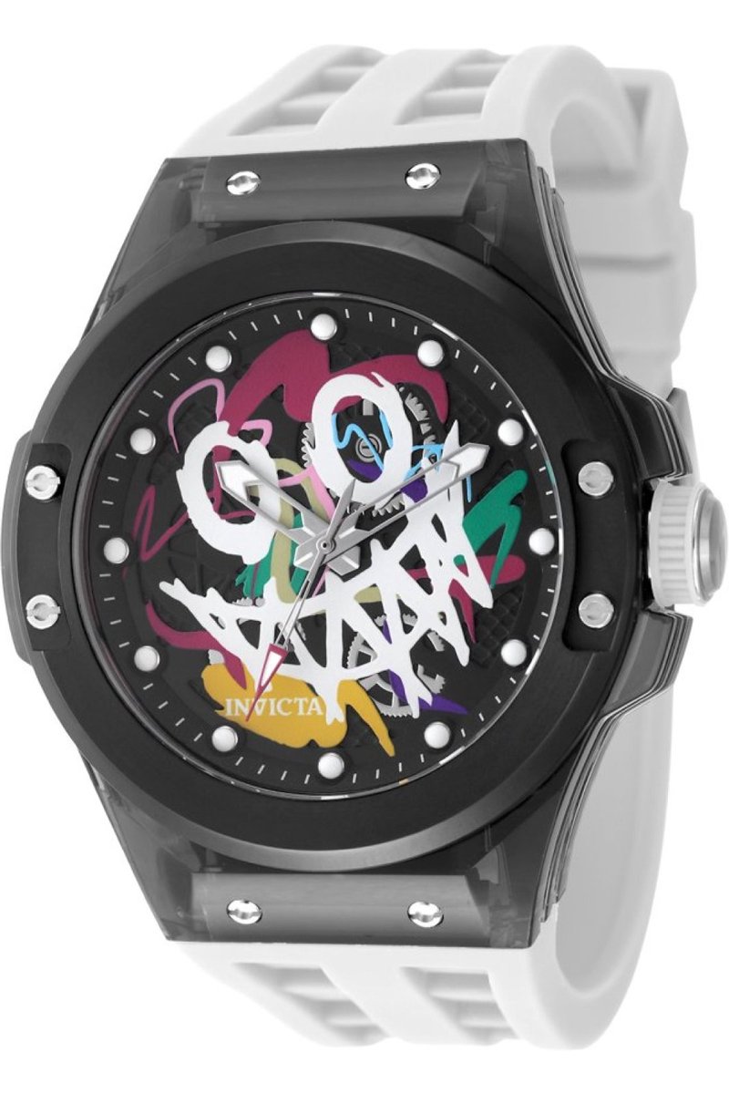 Invicta Sea Base - Rogue 50004 Heren Horloge - Waterdicht - Analoog - Quartz Uurwerk - Plastic met zwarte Wijzerplaat - 45mm