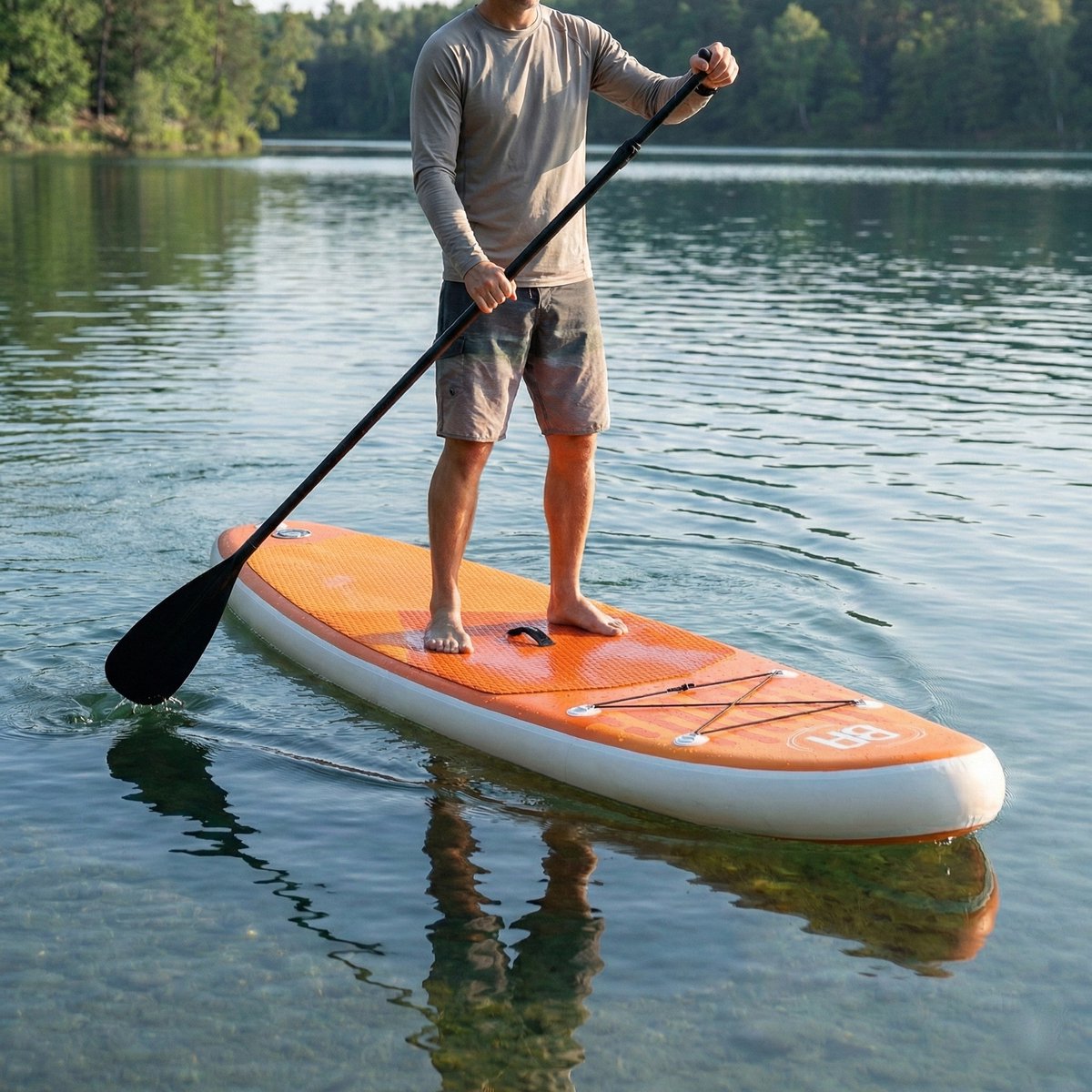 Best Active Horizon SUP Board XXL - 335x81x15cm - Opblaasbaar Paddle Board - Complete Set - Met Pomp / Draagtas / Verstelbare Peddel / Enkelkoord / Reparatiekit - Belastbaarheid Max. 150KG - Oranje – foto 7