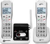 Geemarc AMPLIDECT 595 COMBI Vaste Seniorentelefoon Antwoordapparaat Handsfree Optisch Belsignaal Compatibel Voor Hoor 2233879
