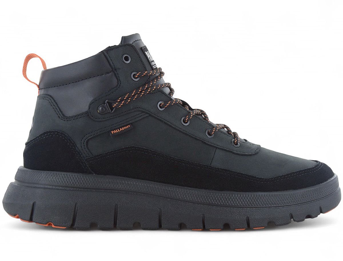 PALLADIUM Pallaflex Cuff M Heren Sneaker-Boot Laarzen Schoenen Leer 09509-008-M Zwart