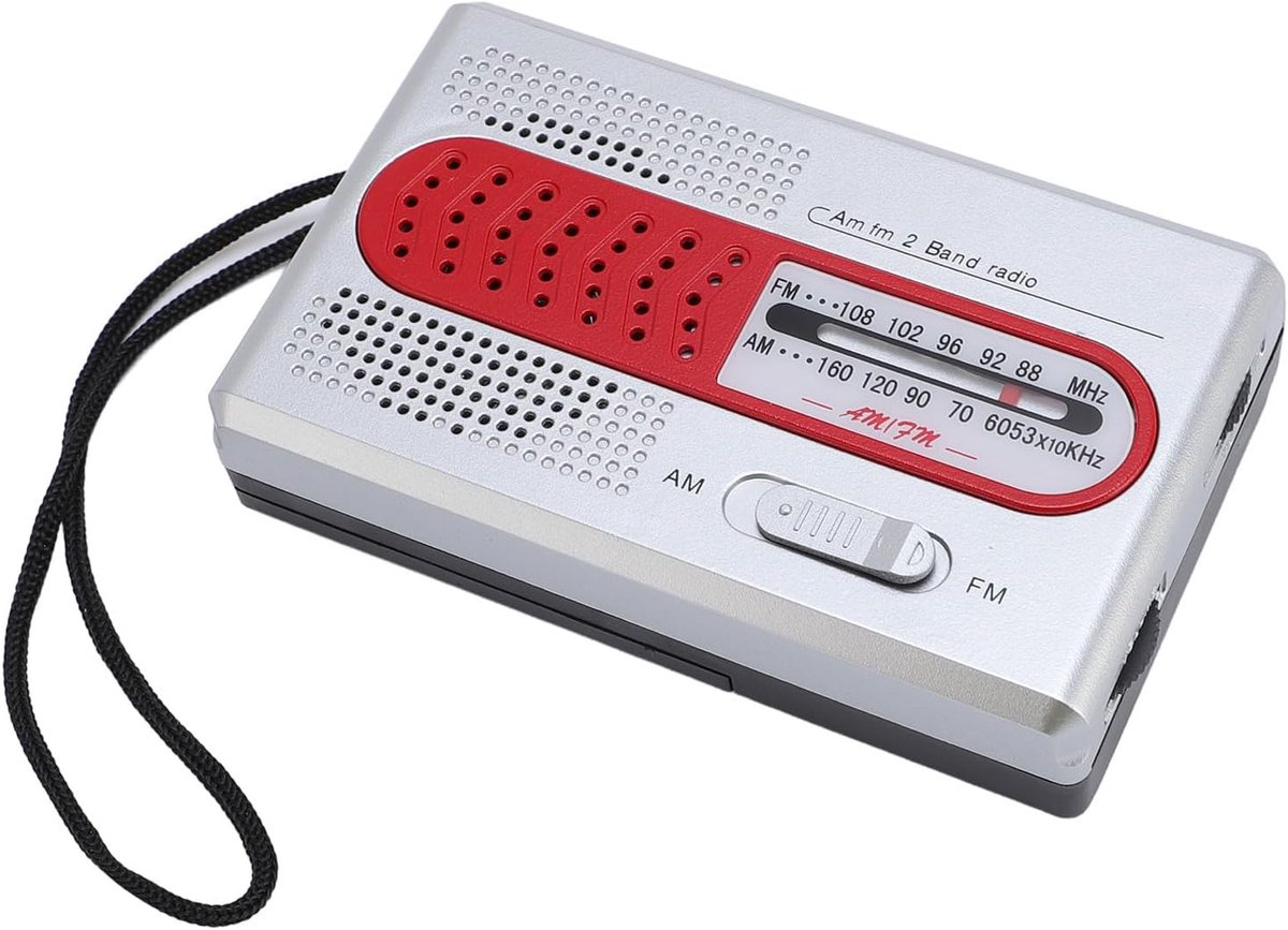 Draagbare Radio - Batterij Radio Zakformaat - Buiten Luisteren - Hoge Gevoeligheid Ontvangst - 9.98 x 5.99 x 3 cm