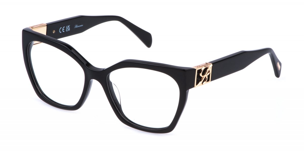 Blumarine VBM872S Nero lucido 54/16/140 WOMAN Brilmonturen