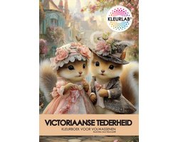 KleurLab® - Victoriaanse Tederheid - Kleurboek voor Volwassenen - 48 Kleurplaten - Romantisch - Dieren - A4 Formaat - Enkelzijdig bedrukt