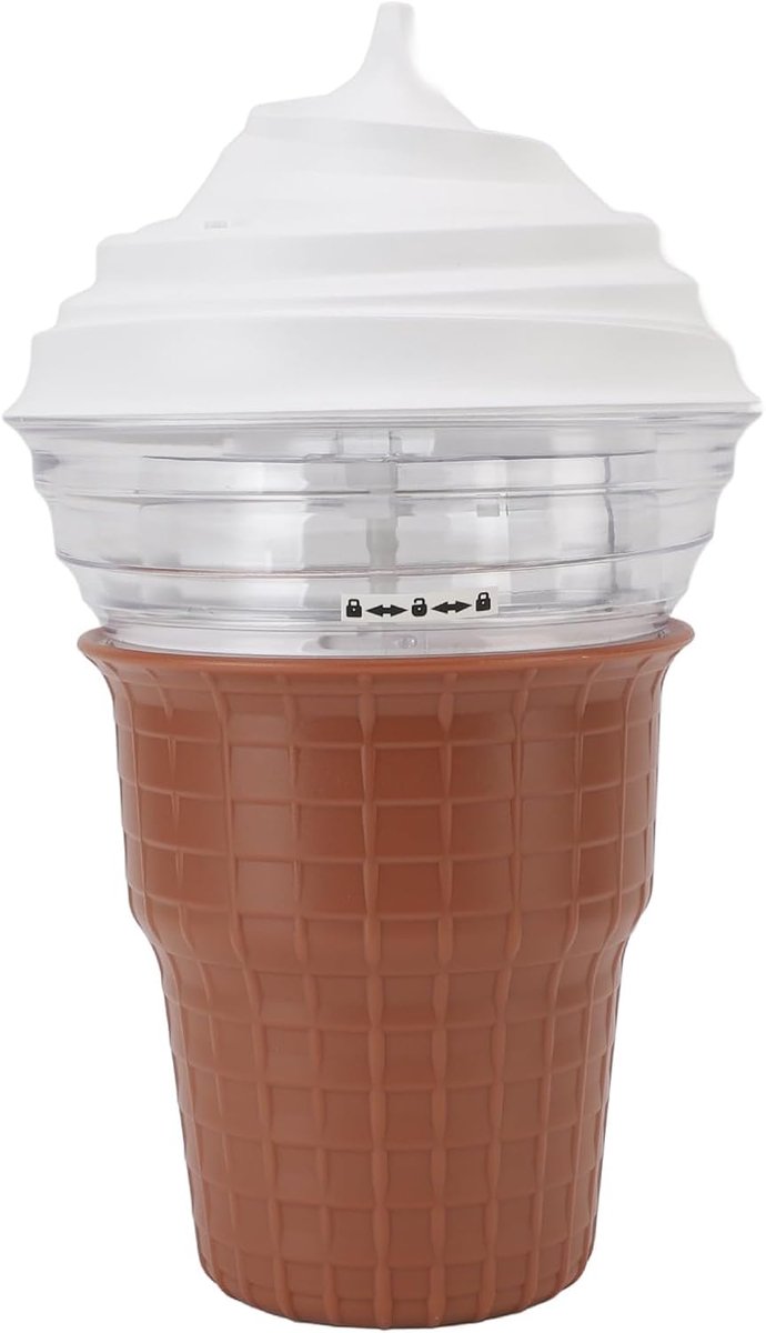 Elektrische Ijsmachine - Automatische Dessertmaker - Zelf IJs Maken - Inclusief Receptengids - Compact Formaat - Wit — afbeelding 4