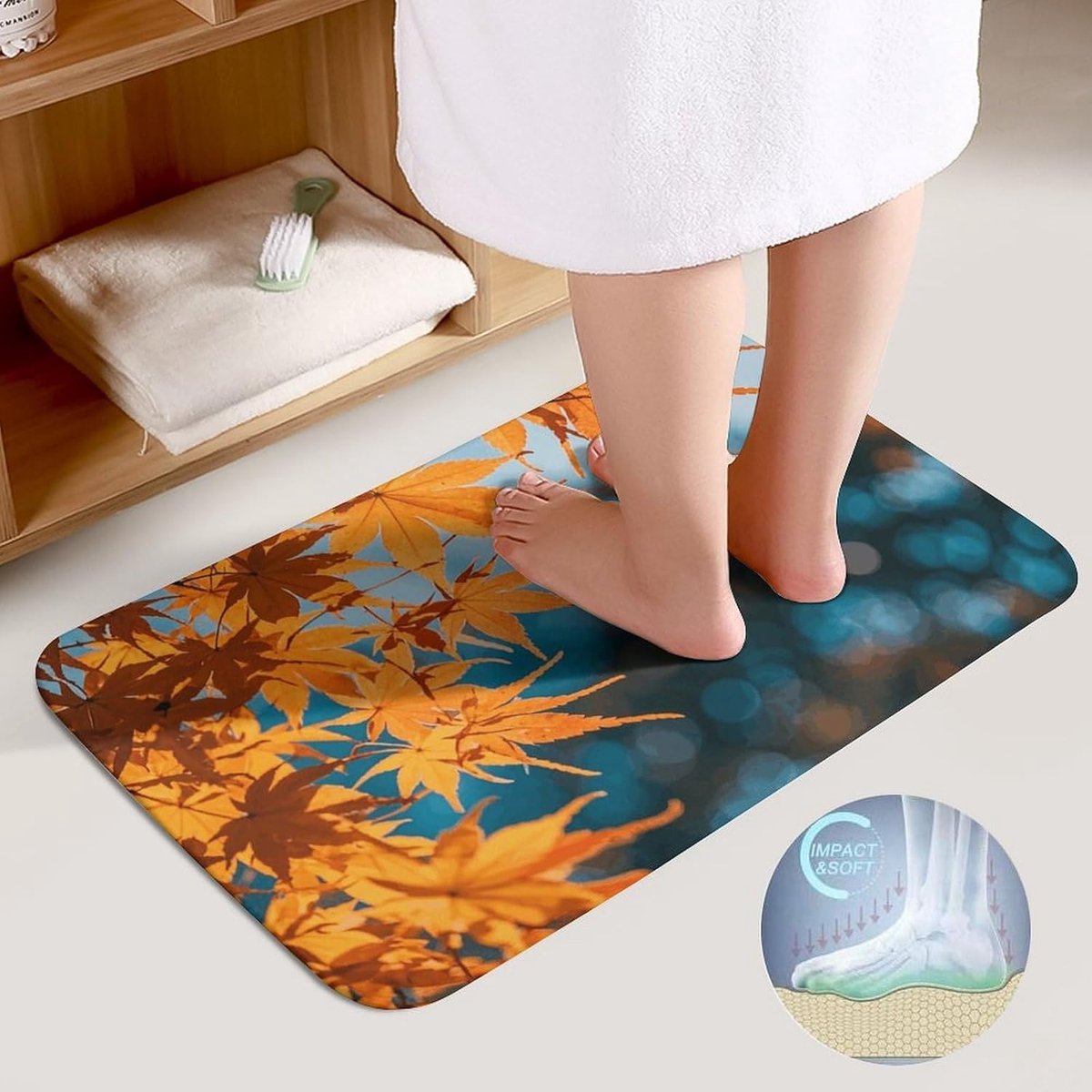 Badkamertapijt Set - Vloermatten Badkamer - Zachte Vloerbedekking - Anti-slip Onderkant -