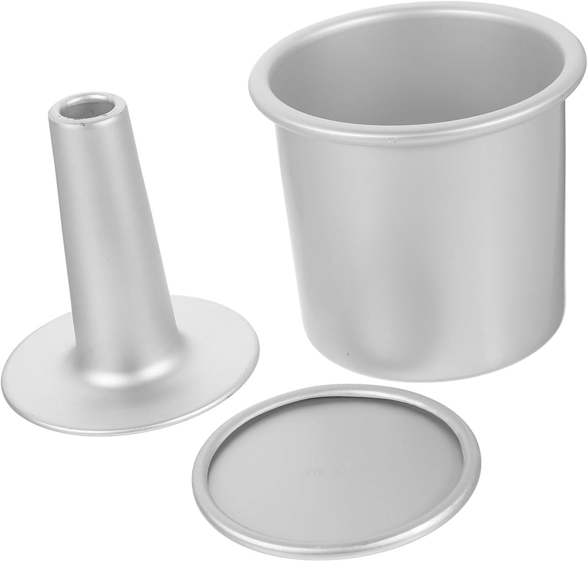 Ronde Bakvorm - Taartvorm Muffinvorm - Bakken Thuis - Afneembare Bodem - 13x11cm - Zilver