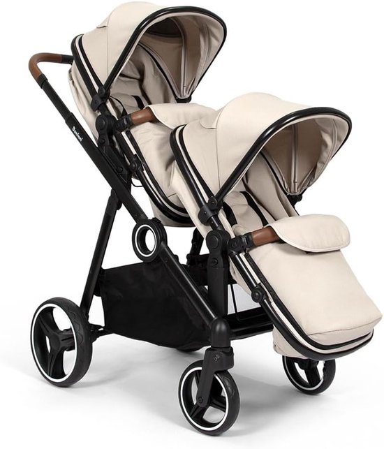 Voetenzak Kinderwagen - Baby Lijk - Warm Blijven - Op Maat Gemaakt - 45 x 43 x 8 cm - Zandkleur — afbeelding 3