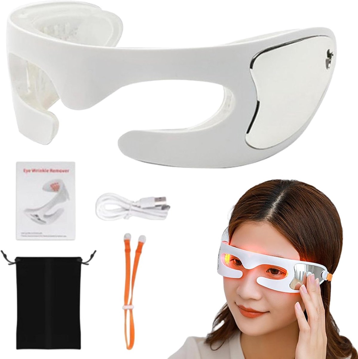 Oogmassageapparaat - Elektrische oogstimulator - Oogvermoeidheid verlichten - 3 massagemodi - 215 x 147 x 77 cm