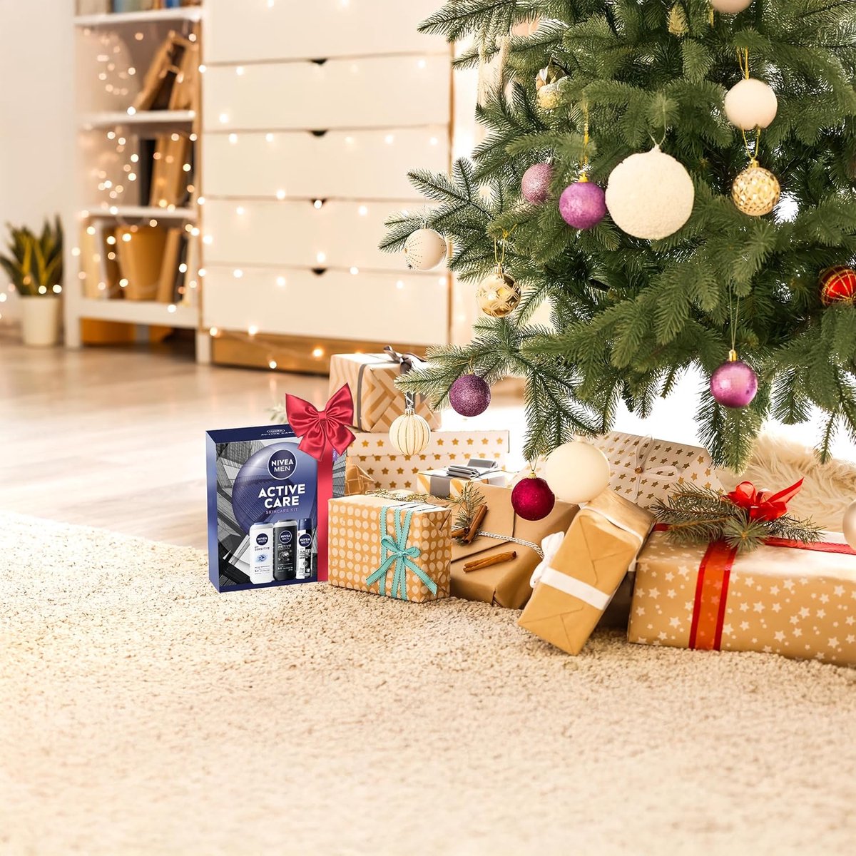 Verzorgingsset Mannen - Cadeau Set - Dagelijkse Verzorging - 3-in-1 Douchegel - 21.1 x 18.7 x 5.3 cm