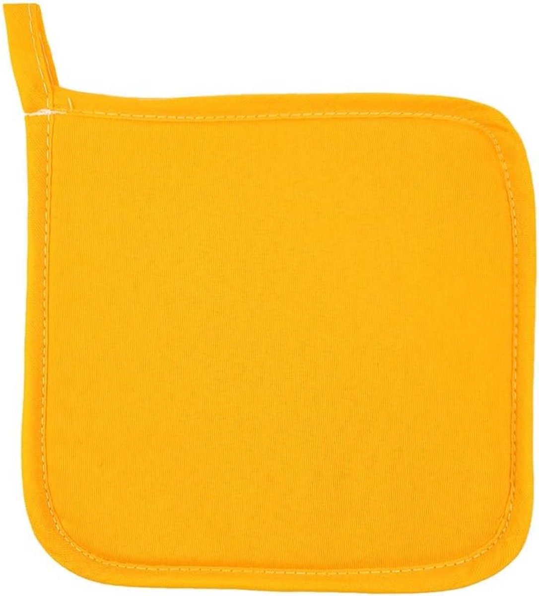 Vierkante Pannenlap 20 x 20 cm in Bananengeel - Duurzaam en Multifunctioneel