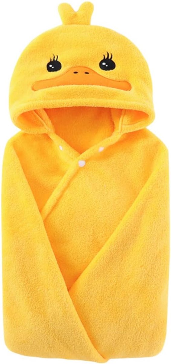 Ultrazachte Badponcho Met Capuchon Voor Kinderen - Ideale Babybadhanddoek