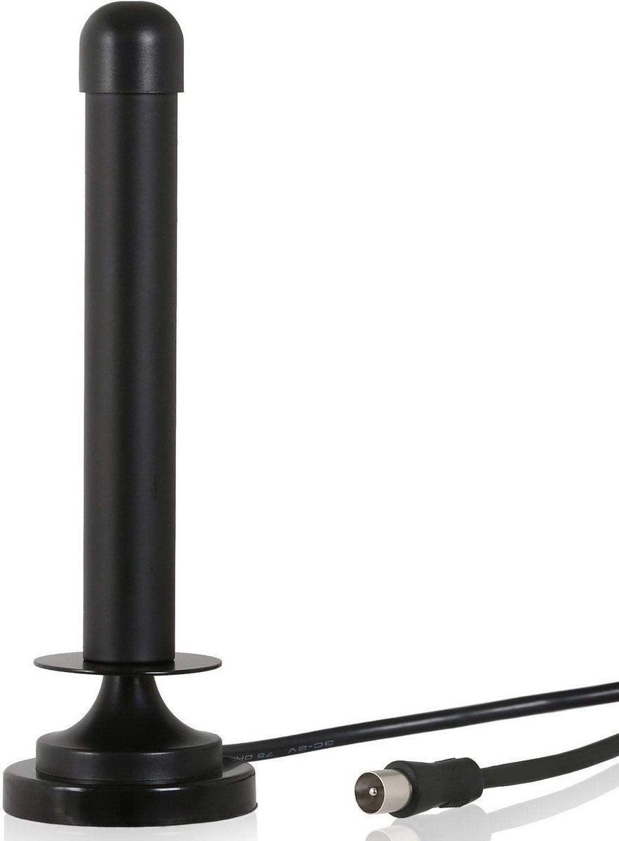 Digitale TV en Radio Antenne - Passieve Kamerantenne met Hoog Ontvangstvermogen en Magneetvoet