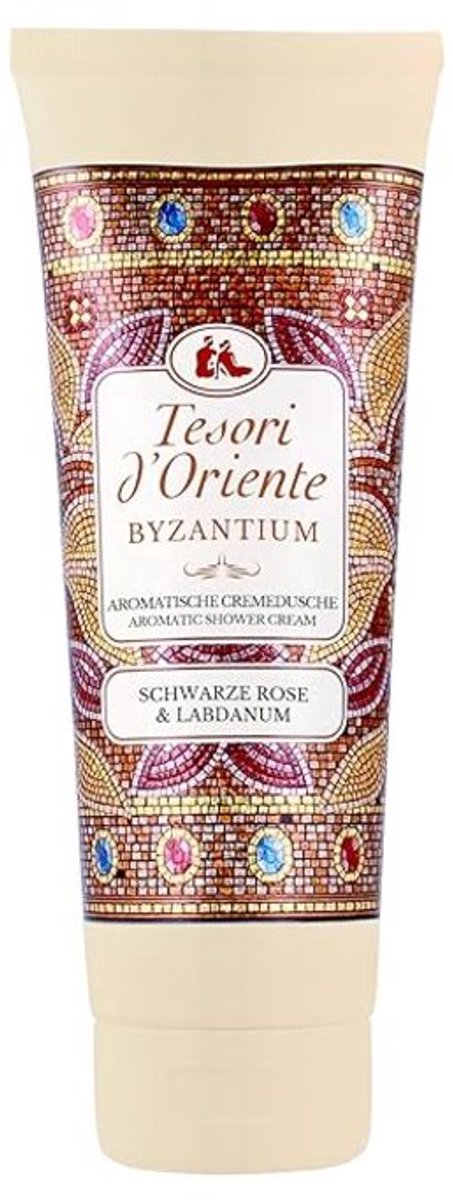 Tesori d'Oriente Creme Shower Byzantium – Aromatic Shower Gel met Black Rose & Labdanum – Douchecrème voor Body Care – Wellness Rituals – 250 ml