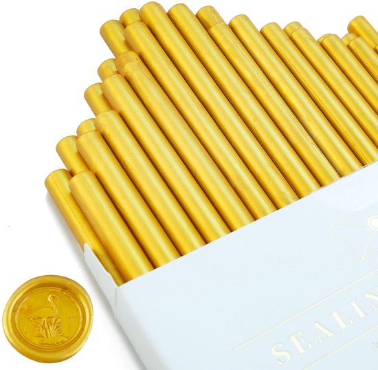 Zegelwasstokken Met Lont - 10 Stuks - 9 Cm - 10 Verschillende Kleuren - Voor Enveloppen, Uitnodigingen En Cadeauverpakking
