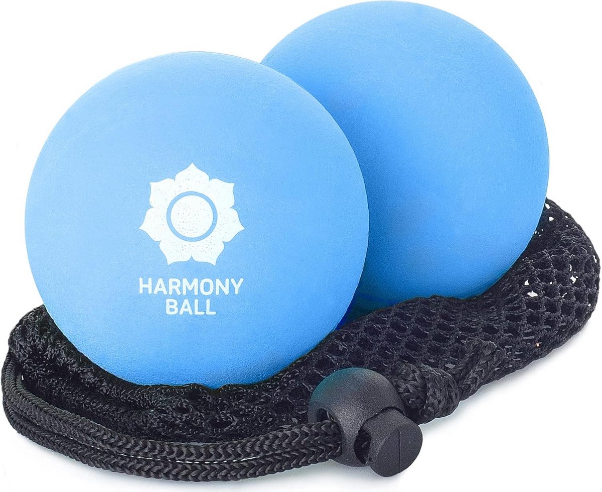 Massageballen van natuurlijk rubber voor zelfmassage en fascia-massage - Set van 2
