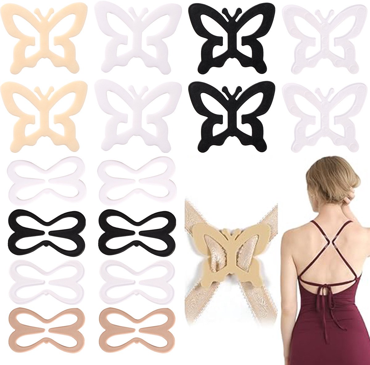 Verlengstuk voor beha, verlengstuk, beha-verlenger, elastische verlenghaakband, nylon beha-bandverlengers voor vrouwen, meerdere maten beschikbaar,Stijl 9