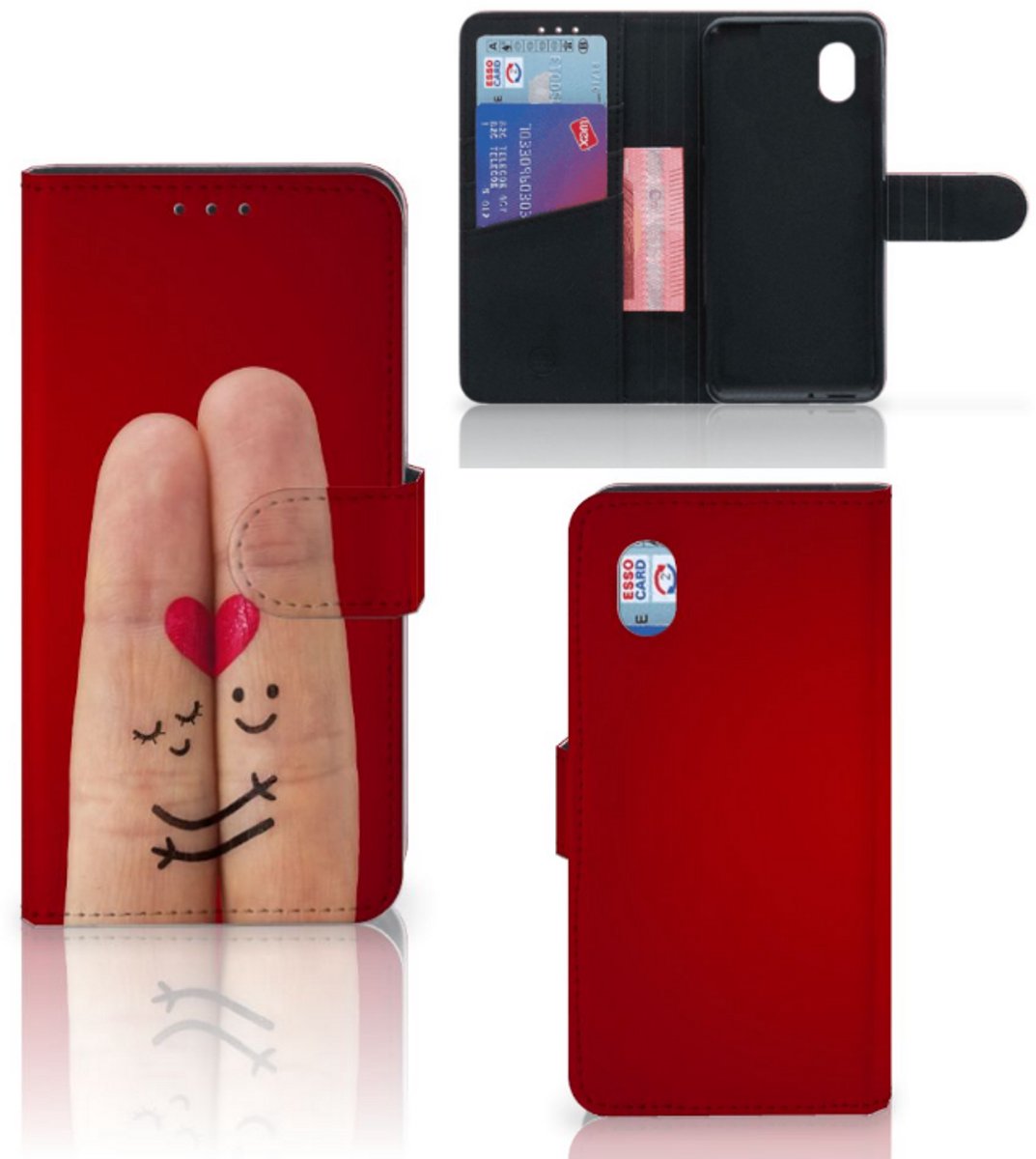 Alcatel 1B (2020) Wallet Case met Pasjes Liefde - Origineel Romantisch Cadeau
