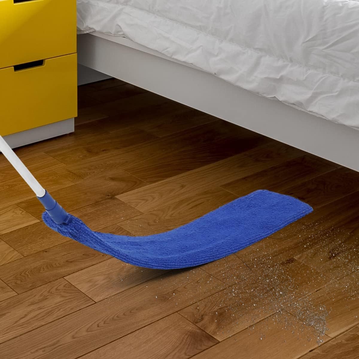 Rekbare plumeau met telescoopstang en microvezel doek voor stofreiniging