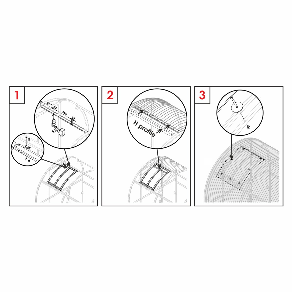 Klasika Lucarne Slim - Polycarbonate