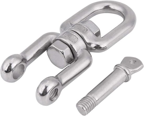 Ronte - Zwaar werk 304 roestvrijstalen Swivel Ring Snap Rolling Shackle Apparaat - Veiligheid, Duurzaamheid, Handigheid van Ronte — afbeelding 4