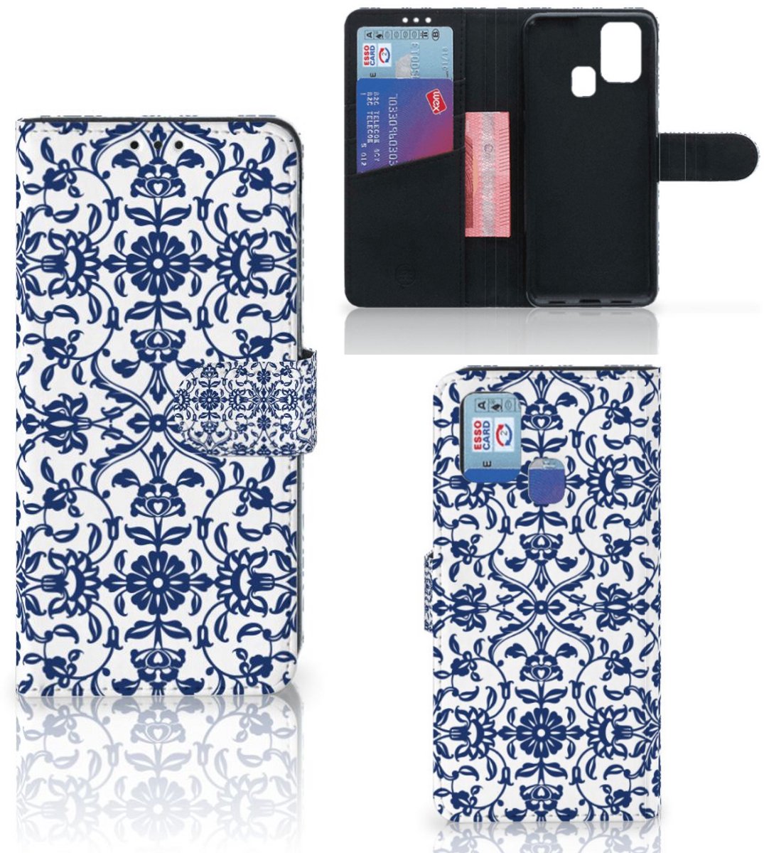 Samsung Galaxy M31 Hoesje Flower Blue