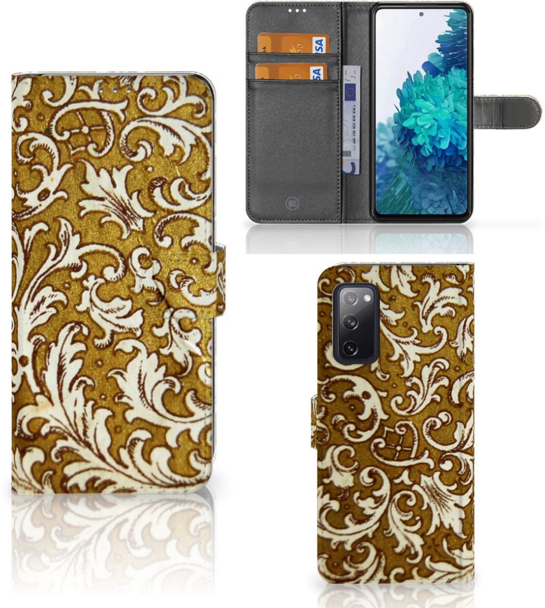 Wallet Case Samsung Galaxy S20 FE Barok Goud