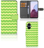 Portefeuille OPPO Reno 8 Lite | OnePlus Nord N20 Housse pour Green Waves