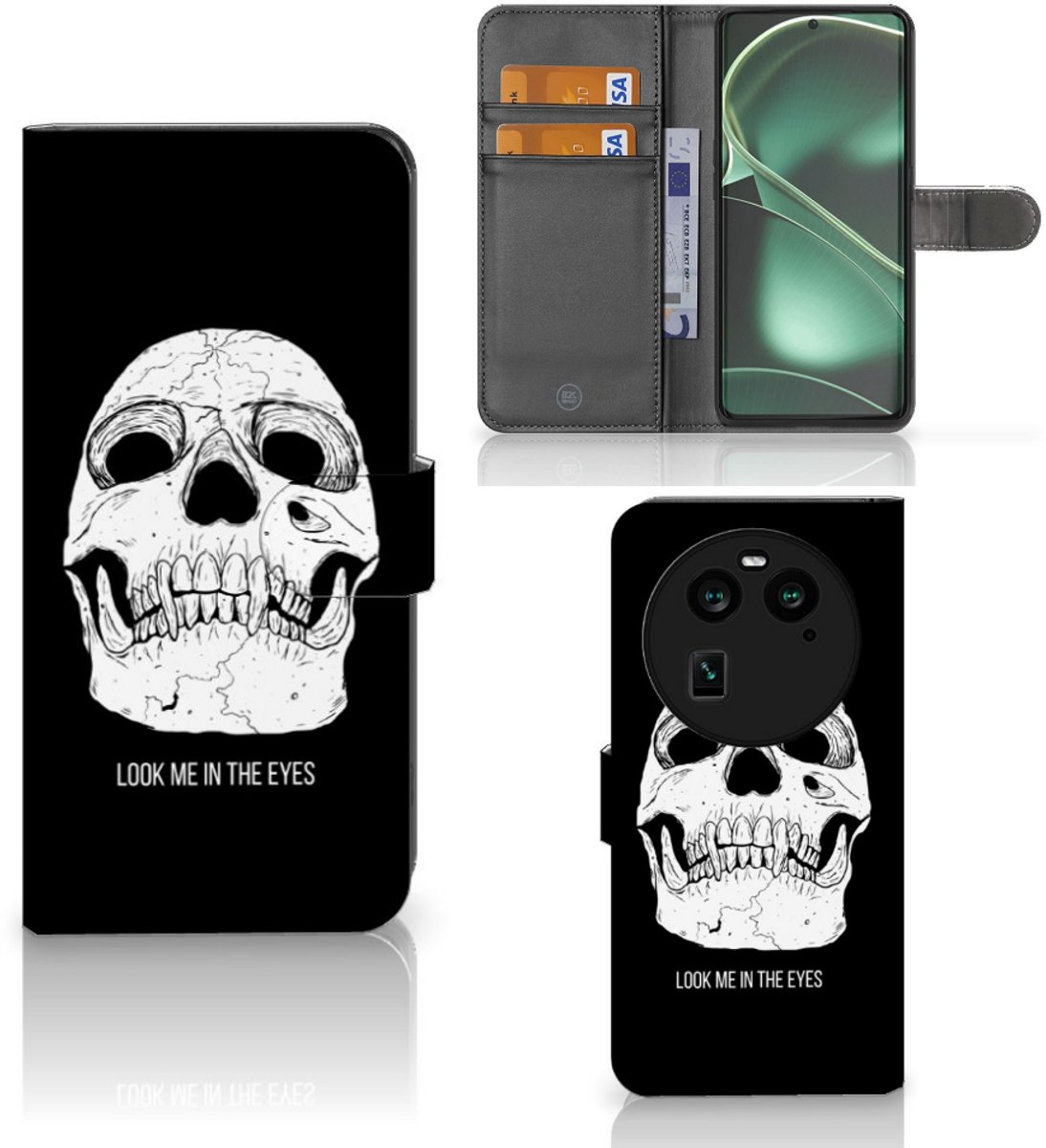 Telefoonhoesje met Naam OPPO Find X6 Skull Eyes