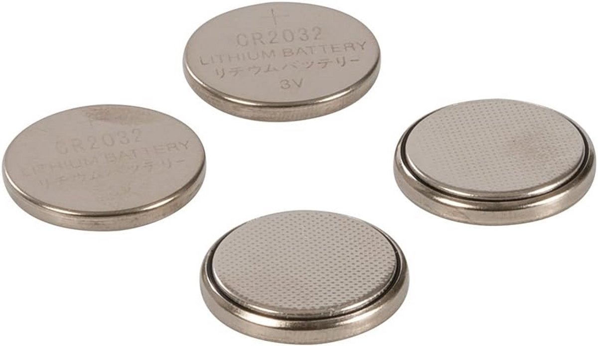 Lithium Knoopcellen CR2032 - 4-Pack voor Elektronische Apparaten