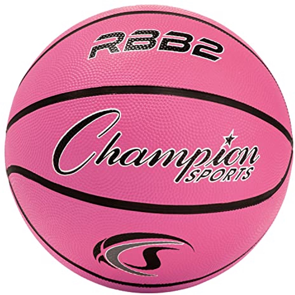 Rubberen Junior Basketbal - Duurzaam en Veelzijdig voor Binnen en Buiten - Educatieve Sportuitrusting (Maat 5, Roze)